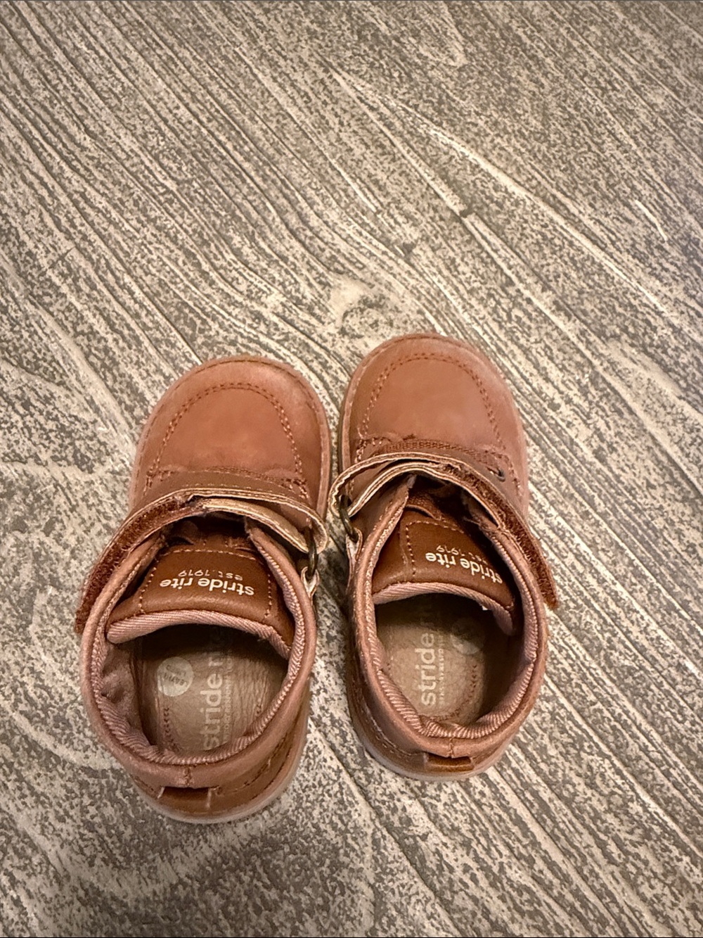 Stride Rite Kids Boys Girls Toddler Baby Brown Leather Boots - Picture 3 of 4
